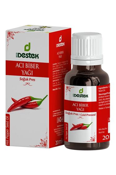 Acı Biber Yağı (Soğuk Sıkım) 20 ml - 1