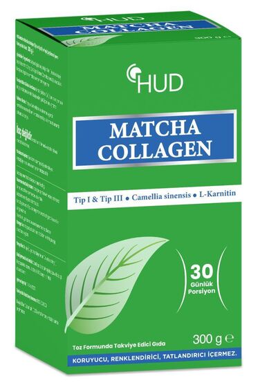 Matcha Kolajen (Tip I ve Tip III) ve Yeşil Çay Ekstresi 300 G (30 Günlük Porsiyon) - 2