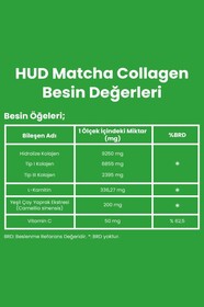 Matcha Kolajen (Tip I ve Tip III) ve Yeşil Çay Ekstresi 300 G (30 Günlük Porsiyon) - 3