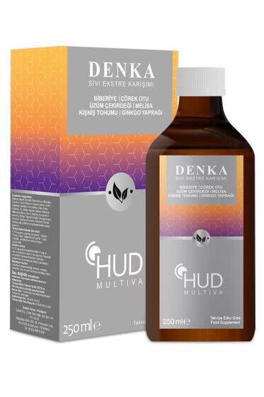 Multiva Denka / Ginkgo, Biberiye ve Üzüm Çekirdeği Ekstraktı İçeren Takviye Edici Gıda 250 ml - 1