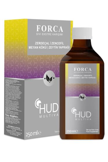 Multiva Forca / Zerdeçal, Zencefil, Meyan ve Zeytan Yaprağı İçeren Takviye Edici Gıda 250 ml - 1